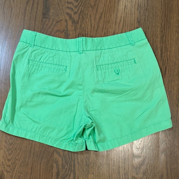 Green J Crew chino shorts size 8 preppy old quiet money summer - Picture 4 of 6